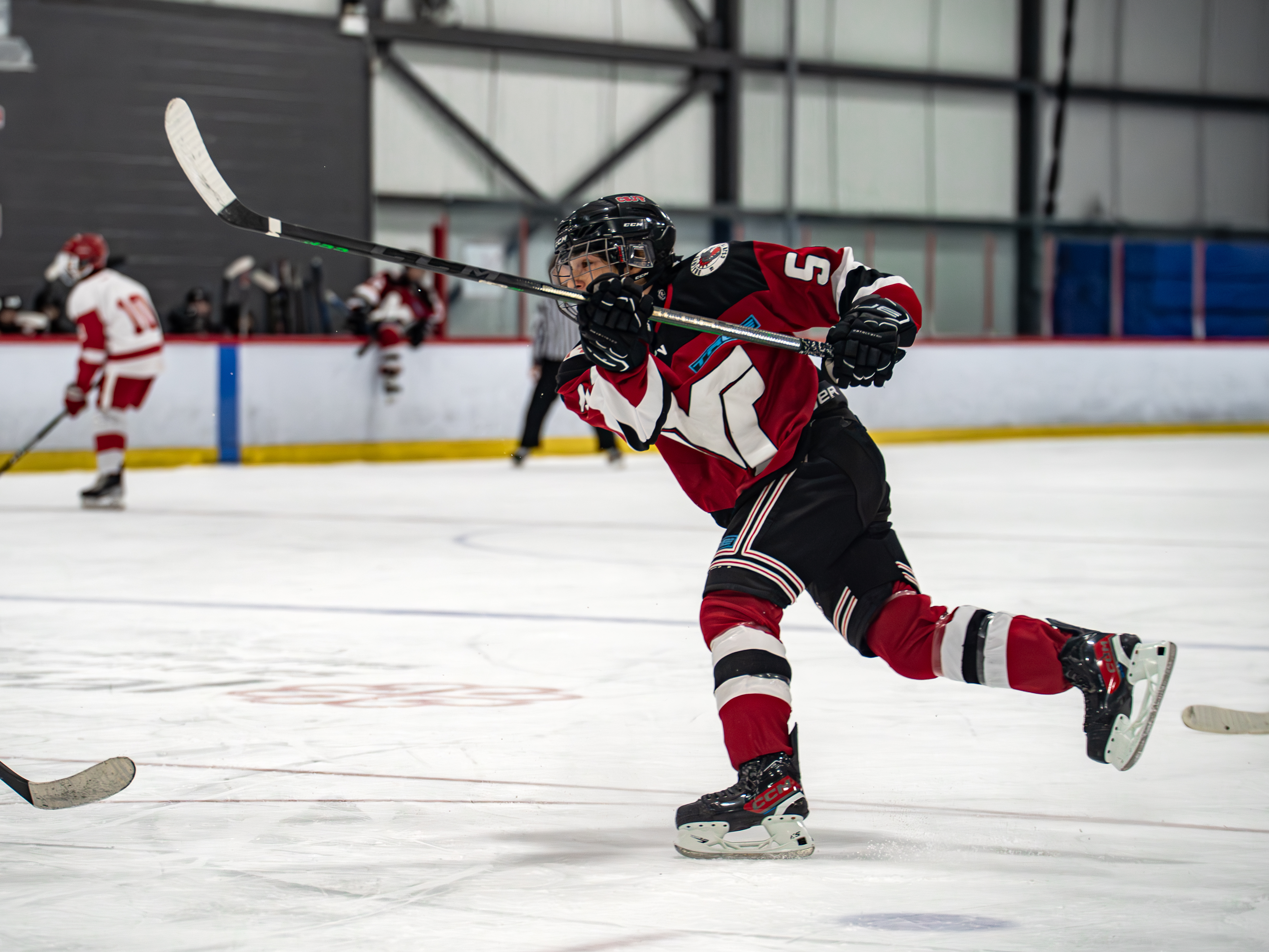 Un gardien de but au hockey